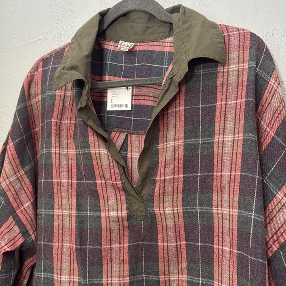 NWT Free People Sunday Morning Shirt Size Large - Picture 6 of 10